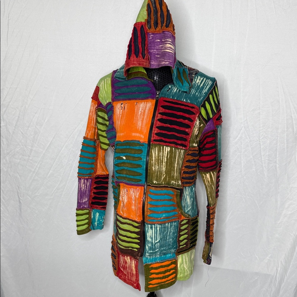 Colorful Patchwork Women's Jacket - image 1